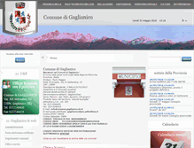 Tablet Screenshot of comune.gaglianico.bi.it